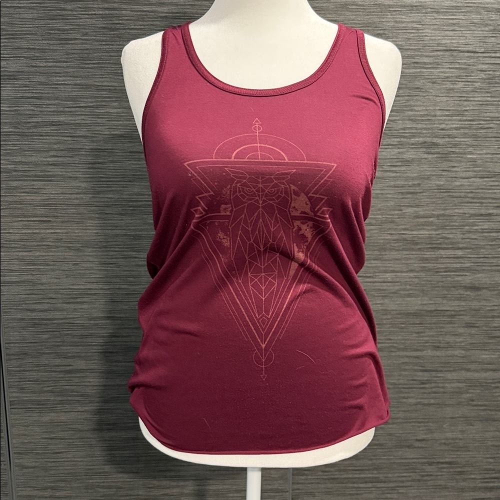 Racer Back Tank with Owl Design